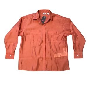 Levi’s Red Button Up Boyfriend Shirt